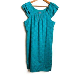 Rabbit Rabbit Rabbit Cotton Teal Dress – Size 16